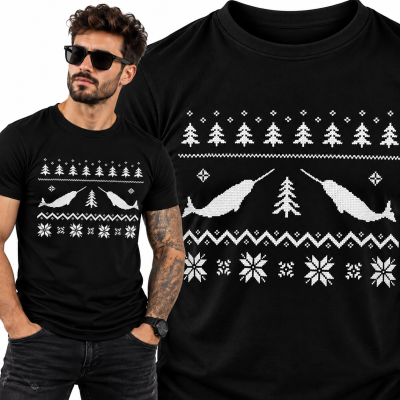 KOSZULKA ŚWIĄTECZNA UGLY NARWHAL CHRISTMAS SWEATER